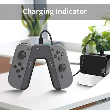 Kiire Laadimise Dock Nintendo Lülita Laadija Rõõmu-con-Kontroller Laadija Nintend Switch Grip Gamepad Eest Seista Hoidja