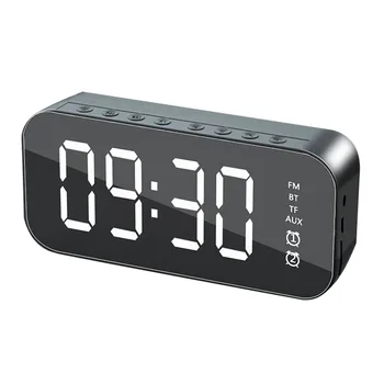 Uus A18 Ristkülikukujuline Subwoofer Peegel Traadita Bluetooth-Alarm Clock Speaker Tf Kaart Aux Ühendus Mobiiltelefonide Ipads