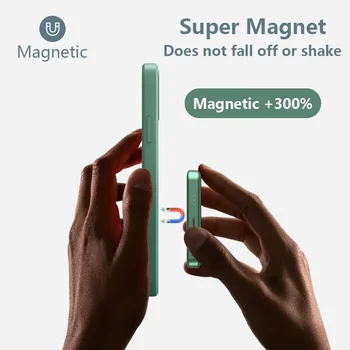 CASEIER Magnet Traadita Power Bank For iPhone 12 Pro Max Mini Mag Ohutu Kaasaskantav Laadija, Väline Aku Väike Powerbank