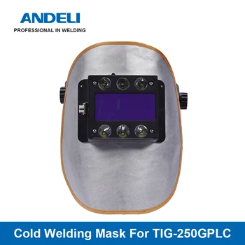 ANDELI Remote Control Automaatne Tumenemine Keevitus Kiiver Külma keevitus Mask ühitamist ANDELI TIG-250GPLC Külma Keevitus Masin