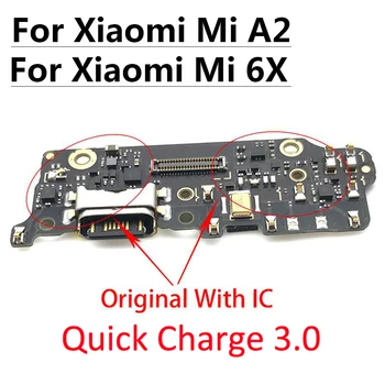 Eest Xiaomi Mi A2 Originaal Micro USB Laadija Laadimise Port, Doki Ühenduspesa Mikrofon Juhatuse Flex Kaabel Xiaomi Mi Lite A1 A2 A3