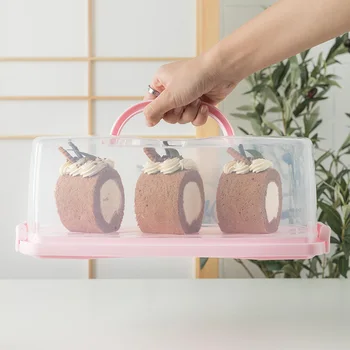 Plastikust Selge Cake Box Cupcake Terviseks Saia Ladustamise Kasti Vedaja Käepide Külmik Toidu-Puuvilja Magustoit Konteiner Kook Katta Juhul