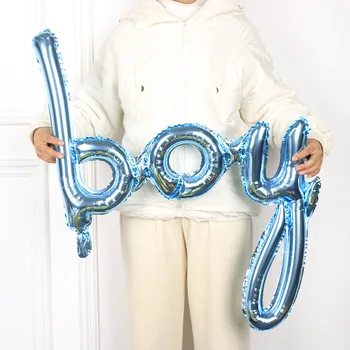 Suur suurus Roosa Sinine Vibu Foolium Õhupallid Sünnipäeva Decors Poiss, Tüdruk, Siiami Kirja Pumbatud Globos Ristimine Suppllies Baby Shower