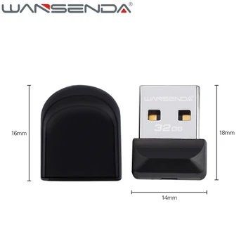 Algne WANSENDA USB Flash Drive Super Mini Pen Drive 64GB 32GB 16GB, 8GB 4GB Pendrive Veekindel USB-Mälupulgale Thumbdrive