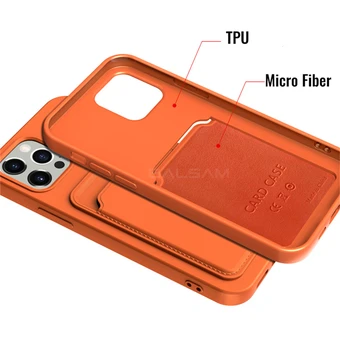 Luksus Originaal Soft Silicon Kaardi ID Kott Case For iPhone Mini 12 11 Pro XS Max XR 6S 7 8 Plus SE2 Rahakoti Omanik Põrutuskindel Kate