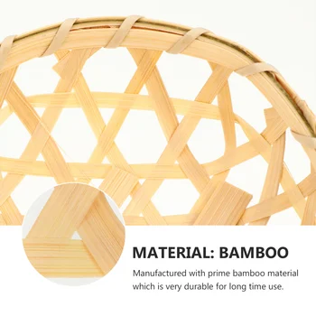3tk Bambusest Kudumine Korvi Puu-Rotangist Leiva Korvi Leib Mitmesugused Mini Konteiner