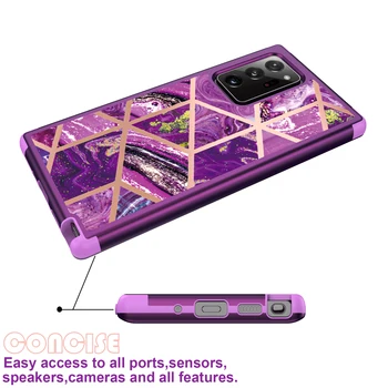 Hard case for iphone 12 pro promax mini 11 X XS 3 in 1 Marmorist põrutuskindel Kate koos ekraani kaitsva juhul 360 Täieliku kaitse