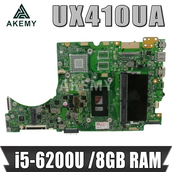 Akemy UX410UA Emaplaadi ASUS UX410UQ UX410UQK UX410UV UX410U RX410U Laotop Emaplaadi koos i5-6200U PROTSESSOR, 8GB RAM