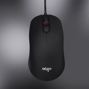 Aigo BM21 Ergonoomiline Wired Gaming Mouse Must Arvuti Desktop Hiir, 3 nuppu 1600DPI 1,5 Meetrit Pikk USB-Liides PC Sülearvuti