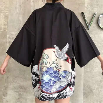Yukata Naine Kimono Kampsun, Särk Harajuku Kawaii Stiilis Kimonos Naine 2020 Pluus Obi Haori Jaapani Streetwear