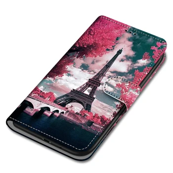 Värvilised, Maalitud Kaardi Pesa Rahakott Flip Case For LG K31 K41S K51S K61 K40 K50 Q60 X4 2019 Aristo 5 Pluss, Samet Stylo 4 5 Kata Kott
