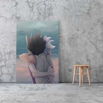 Kodu Kaunistamiseks HD Trükitud Gon Killua Hxh Lõuend Värvimine Anime Plakat Seina Kunsti Modulaarne Pilte elutuba Raamistik
