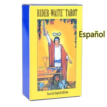 Rider-Waite Tarot hispaania inglise Väljaanne täielik ingliskeelne versioon Oracle Papi Deck Palying Eest Pool Mängu kerge näha