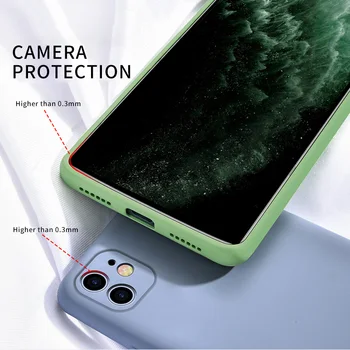 HereCase Vedela Silikooniga Originaal Case For iPhone 12 11 Pro Max SE 2 2020. AASTA XR, XS Max X 7 8 6 S Plus Pehme Kaamera Kaitse Puhul
