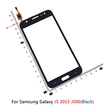 Samsung Galaxy J5 J500 2016 J510 J5108 J7 J700 F H M Puutetundlik Digitizer Välimine Eesmine Klaasist Objektiiv Paneel