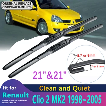 Ees harjadega Jaoks Renault Clio 2 MK2 1998 1999 2000 2001 2002 2003 2004 2005 Tarvikud Auto Auto Klaasipuhastid Puhas