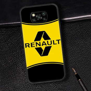 Renault Logo Sport Auto Telefoni Juhul Katta Kere Xiaomi Mi A2 A3 8 9 SE 9T 10 10T Lite Ultra Pro Poco X3 must Kate Pehme Kaitseraud