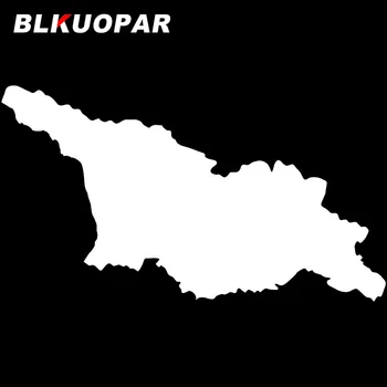 BLKUOPAR Gruusia Map Silhouette Auto Kleebised Moes Vinüül Kleebised Auto Wrap Campervan Veekindel Lumelaua Kriimustada-Tõend