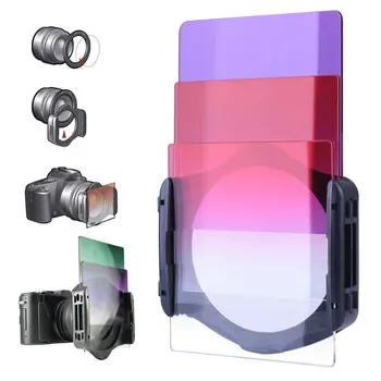 Värvilise Valguse Filtrid 21in1 Square Astmeline ND Värvi Filter Kit Metallist Rõngad Filtri Hoidja, Canon Kaamera Cokin P-Seeria