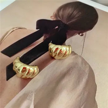 Uus Mood Croissant Paksu Kõrvarõngad Naistele Trendikas Geomeetriline Avaldus Kuld C-kuju Suured Kõrvarõngad Minimalistlik Ehted