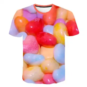 2021 suvel candy Sidruni puu muster 3D trükitud t-särk poiste ja tüdrukute tops Uute laste vabaaja naljakas vogue Esteetiline tshirts