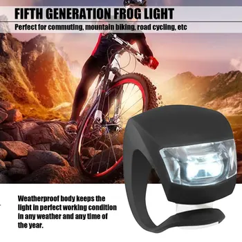Silikoon LED Jalgrattasõit, Lamp on Veekindel Bike Ees Valgus Jalgratta Esitulede Bycicle Lenkstangi Lamp Tilk Laevandus