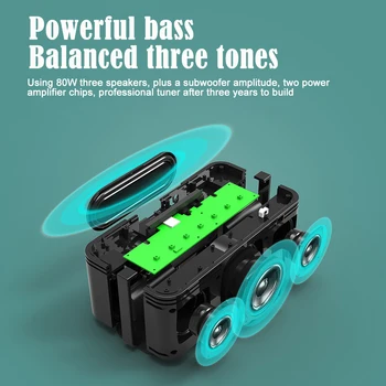 XDOBO X8 Pluss 80W High Power Pro Audio seadmed Smart Super Bass Juhtmevaba Bluetooth Kõlar Koos Subwoofer TWS Stereo Partybox