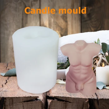 3D Silikoon Lõhn Aroomiteraapia Küünla valmistamiseks Vaha Vormi Käsitsi Art Inimese Keha Parfüümi Seep Hallituse Teenetemärgi Käsitöö
