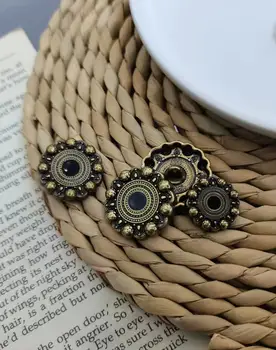10 tk , Klassikaline mood Gold Ring metallist nuppudega,DIY käsitöö materjalid, rõivamanused tasuta punkti õli nuppu