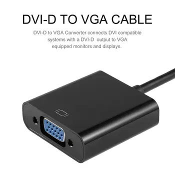 Full HD 1080P, DVI-D, VGA Aktiivne Adapter Converter Cable 24+1 Pin Mees, et 15pin Naine Monitori Kaabel ARVUTI Ekraani Card ONLENY