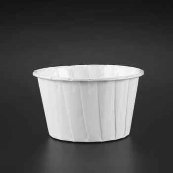 50X Paber Küpsetamine Tassi Kook Cupcake Juhtudel Vooderdus Muffin Magustoit Pulmapidu Värv:valge