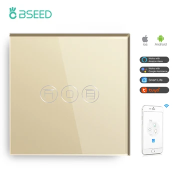 BSEED Wifi rullkardinate Smart Kardinad Lüliti Traadita Valge Must Kuldne Värvid Toetust Tuya Google Smart Home