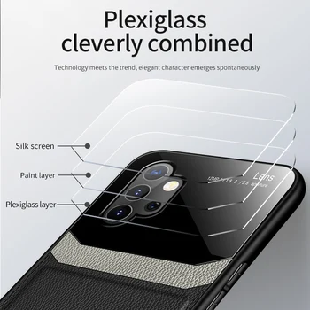 Naha Tekstuur Case For Samsung galaxy A32 A52 A72 5G Telefoni Kate Silikoonist, Raam Läikiv Tagasi Kaitsva Raske Juhtumi Puhul A32 5G