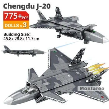 SEMBO KES Sõjalise Hiina Lennuk ehitusplokid High-Tech Armee J20 J15 Z20 J10 Õhusõiduki Võitleja Mudel Komplektid Poisid DIY Mänguasjad Kingitus