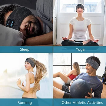 Bluetooth Magab Kõrvaklapid Sport Peapael Õhuke, Pehme, Elastne Ja Mugav Wireless Music Headset Magada Mask Silmad Magamiseks
