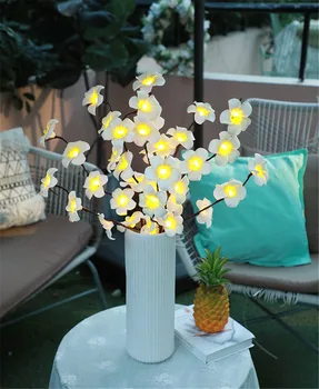 20 LED Aku Simulatsiooni Orhidee Branch Kerge Vaas Filler Lill Paju Filiaal Haldjas Kerge Vanik Kodu Kaunistamiseks