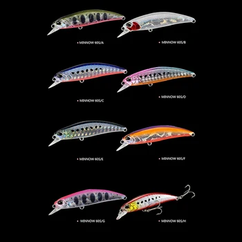 60mm 6.5 g kalapüügi peibutis Mini swimbait jaapani kalastustarbed bass landid raske sööt