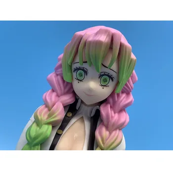 Mitsuri Kanroji Joonis 16cm PVC Valge Demon Slayer Figuriin Anime Tegevus Figuras Kimetsu No Yaiba Laekuva Mudel Nukk Mänguasjad