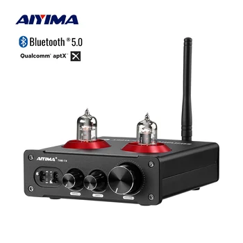 AIYIMA Bluetooth-5.0 Toru Võimendid 100W 6J1 Toru Sapp Preamp Stereo Võimendi Heli Võimendi Kodu Passiivsed Kõlarid