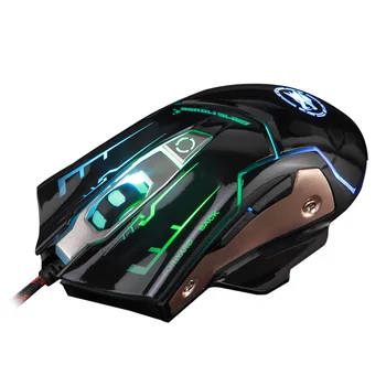 Ergonoomiline Wired Gaming Mouse 6 Nuppu, LED USB Arvuti Hiirt Mängija Professionaalne Vaikne Mause Koos Taustvalgus ARVUTI Sülearvuti