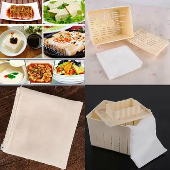 Tofu Kasti Hallituse DIY Plastikust Omatehtud Tofu Tegija Vajutage Soja Köök Hallitus Hallitus Juust Kit Vajutades K7D9