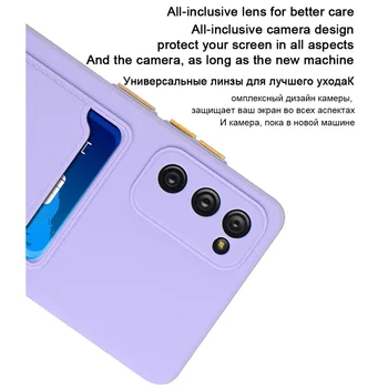 Silikoon Kaardi Omaniku Rahakoti Puhul Samsung Galaxy S21 Ultra S21 Pluss Kaasaskantav Kaitse Puhul Samsung S20 Fe Lisa 20 Kaas