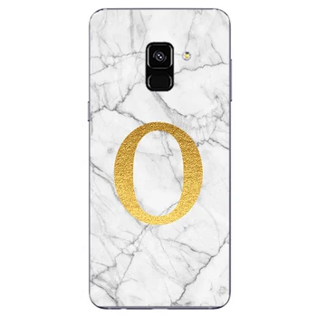 Telefon case for Samsung Galaxy A9 A8 A7 A6 A5 A2 Core Pluss 2018 A900 A920 A830 A530 A750 Valge Marmor Kuldne inglise Täht Kate