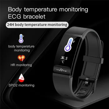PPG EKG Nutikas Käevõru M8 vererõhu Mõõtmine Bänd Heart Rate Monitor Watch Tegevuse Fitness Tracker Käepael
