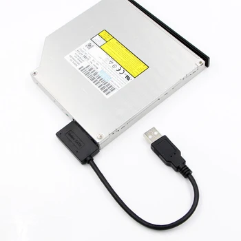 Sülearvuti USB 2.0 Naar Mini Sata II 7 + 6 13Pin Adapter Converter Kabel Voor Sülearvuti CD/DVD ROM Kahe Autoga Data Juhe, Adapter