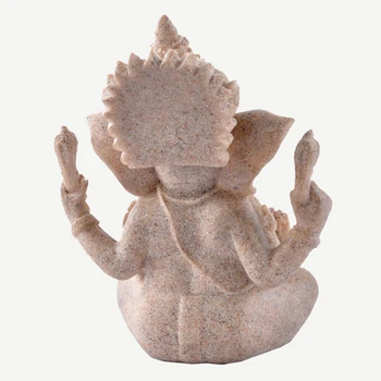 Liivakivi Hindu Elevant Buddha Skulptuur Kuju Kaunistamiseks Ganesha Buddha Kujukeste Miniatuuri Laua Ornament Home Decor