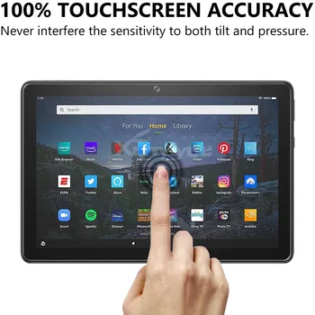 Amazon Fire HD 10 2021 Screen Protector, Tahvelarvuti kaitsekile for Kindle Fire HD 10 Pluss 2021 Karastatud Klaas
