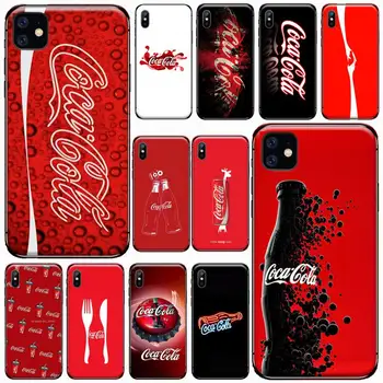 Punane juua co-cA Telefon Case For iphone 7 8 12 11 X-XR, XS pro Max Mini plus Pehmest silikoonist kate shell funda