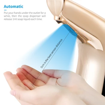400ML Vannituba Automaatne seebidosaator Toucheless Andur Köök Šampoon seebidosaator Käsi Santizer Šampooni Pudel Majapidamises
