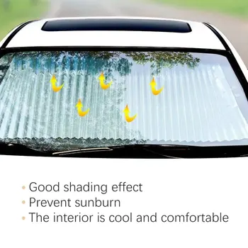 Uus Upgrand Auto Esiklaas Kardin Ülestõstetav Set Kokkuklapitavad Auto Päikesevarju Kate Peegeldav Kile Kardinad Anti-UV Auto Päikese Vari